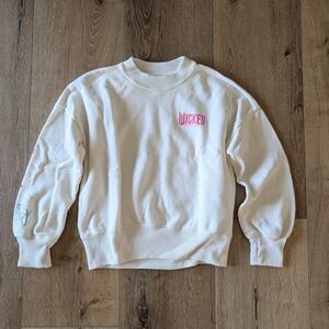 abercrombie kids 9/10 cream Wicked sweatshirt